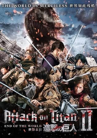 Attack on Titan Part 2 (2015) Hindi Dual Audio 720p | 480p BluRay 950MB | 300MB